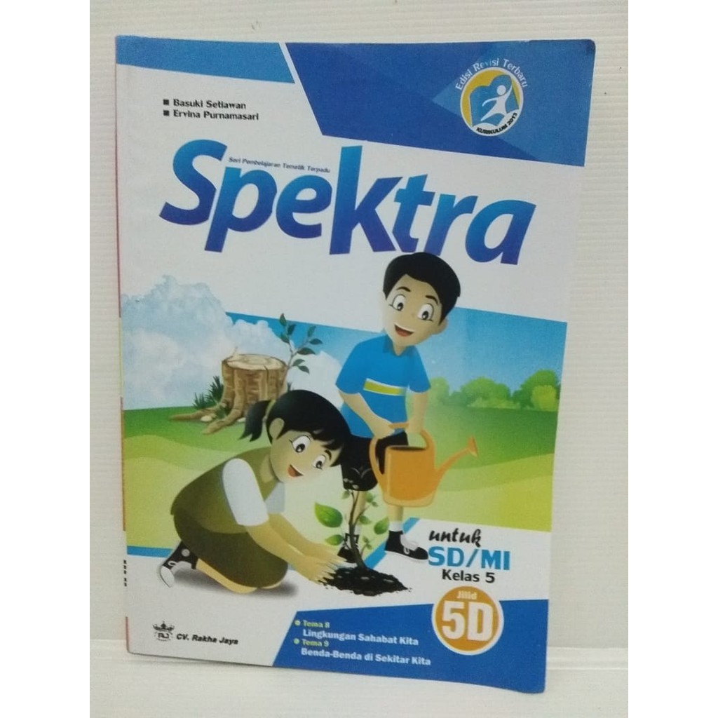 BUKU PELAJARAN SPEKTRA KELAS 5 JILID D - TEMA 8 & 9