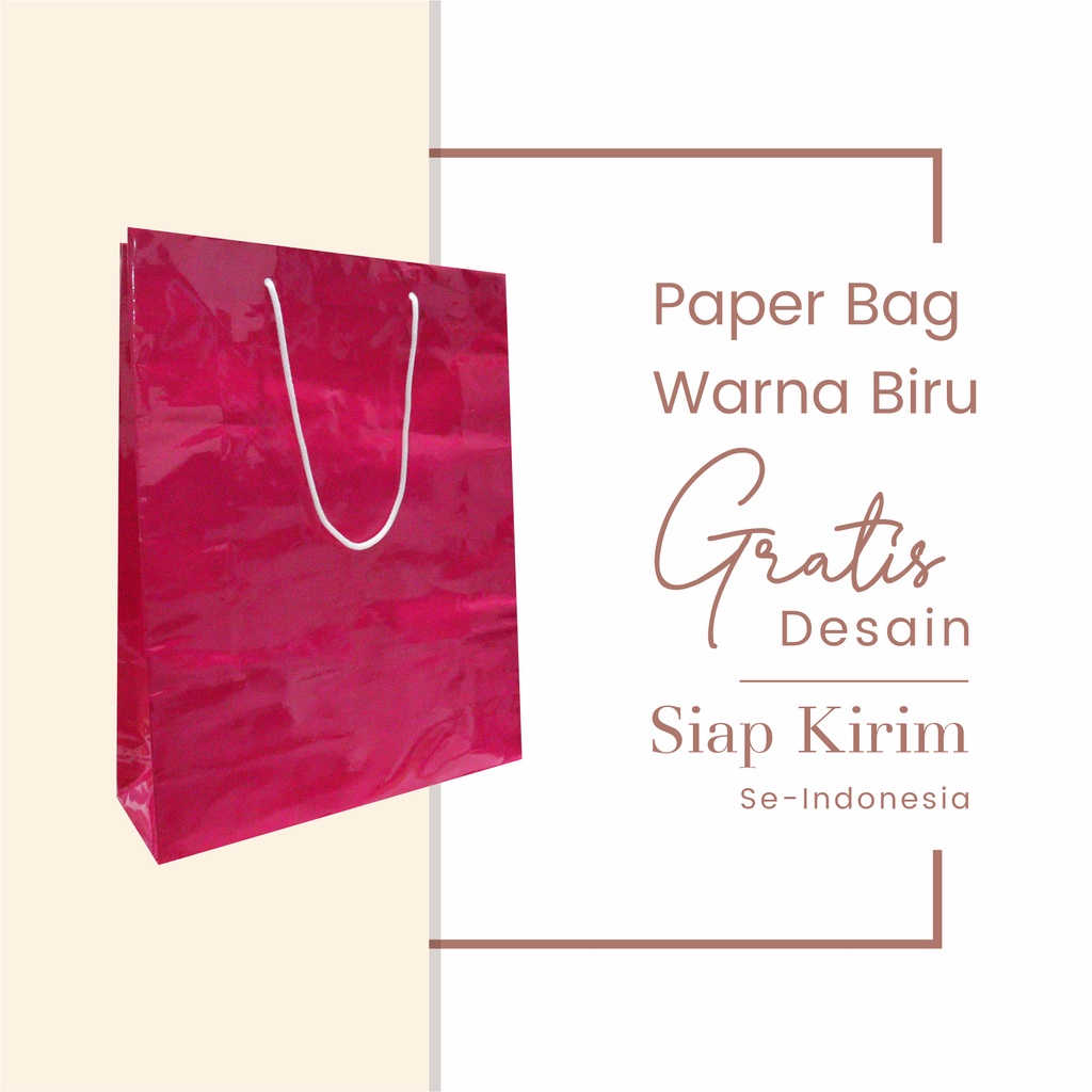 

Paper Bag (tas kertas) Pink | Cocok Untuk Kemasan Produk Fashion