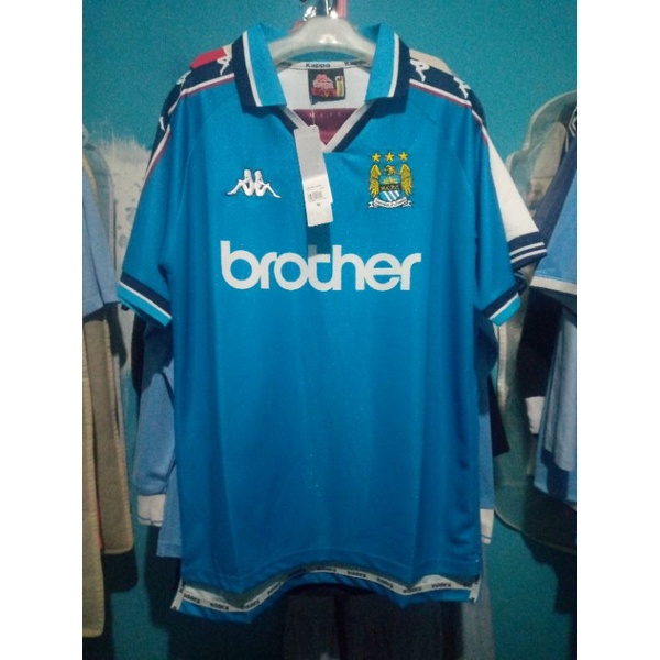 Jersey retro manchester city home 1997/99 KW/GO