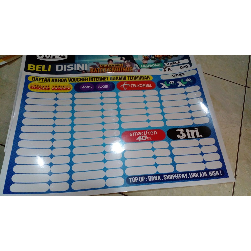 

Poster Polos Kuota All provider AZIZAHSHOP Bisa COD