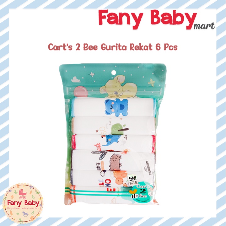 CART'S 2 BEE GURITA REKAT MOTIF ISI 6 PCS