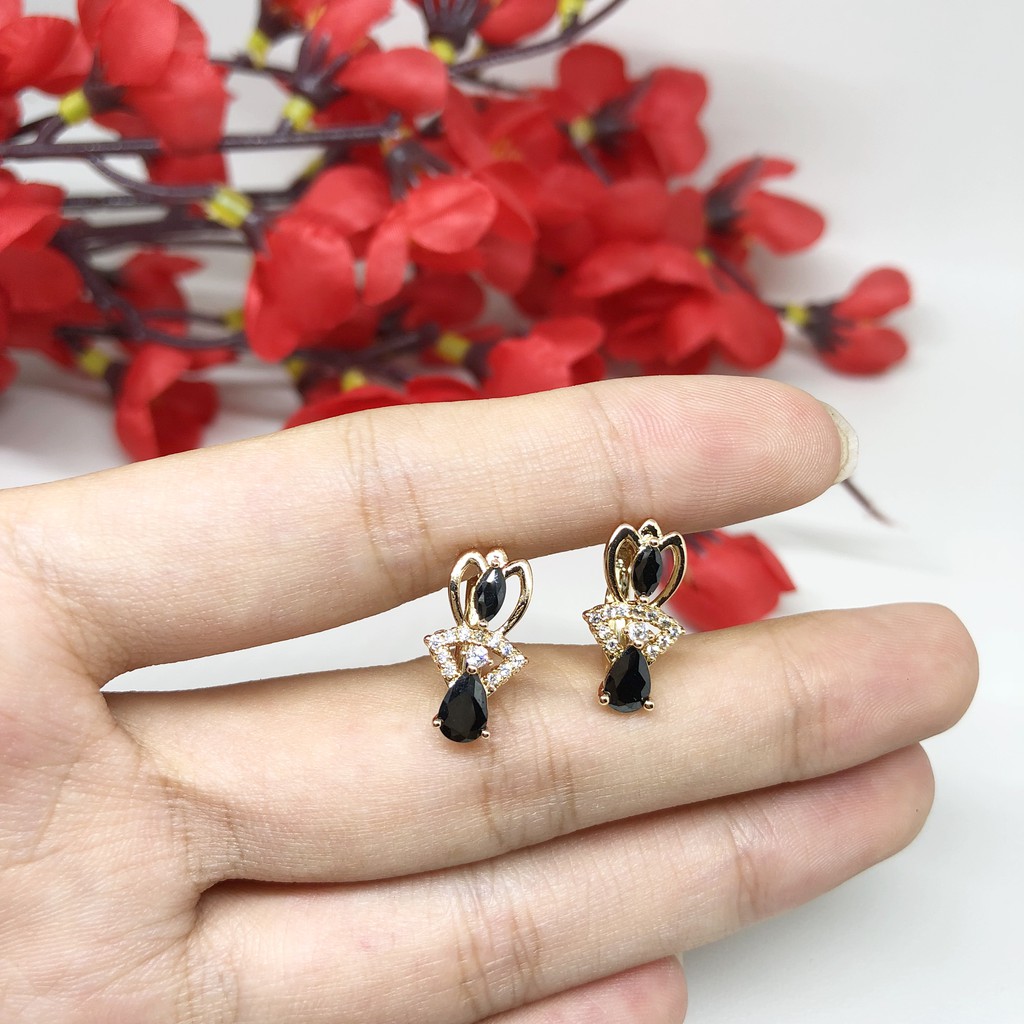 Anting Rhodium Xuping Premium Asli Lapis Emas Replika Berlian - BE226