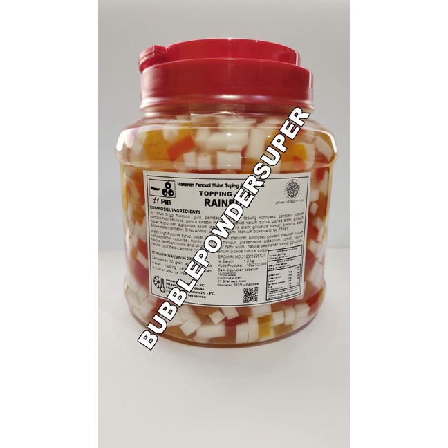 BARU - ITPIN Rainbow Jelly Konyaku / QQ Rainbow @1,2kg - Jelly Topping Minuman Rainbow Premium