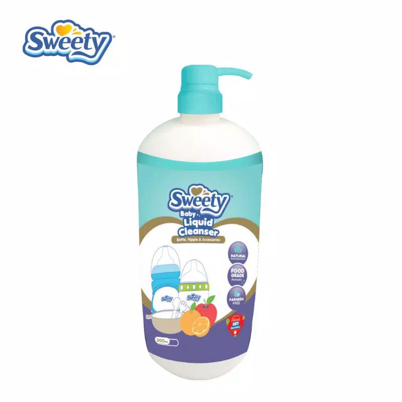 Sweety Baby Liquid Cleanser Bottle Nipple Baby  500ml - Sweety Sabun Cuci Botol Bayi Aksesories Bayi