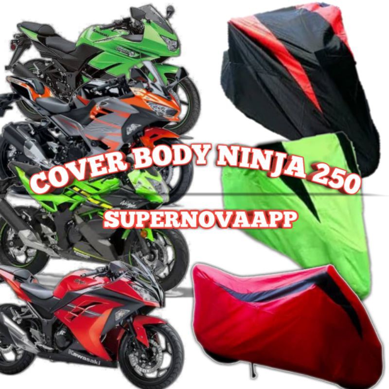COVER MOTOR NINJA 250/SARUNG MOTOR NINJA 250/SELIMUT MOTOR KAWASAKI NINJA 250/SARUNG MOTOR JUMBO/ALL