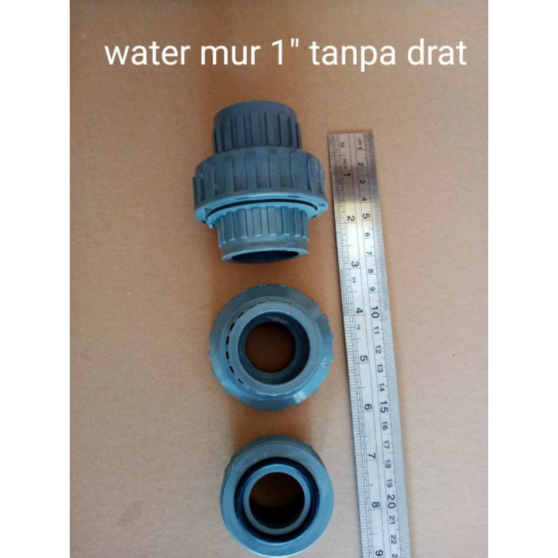 WATER MUR 1" POLOS / TANPA DRAT