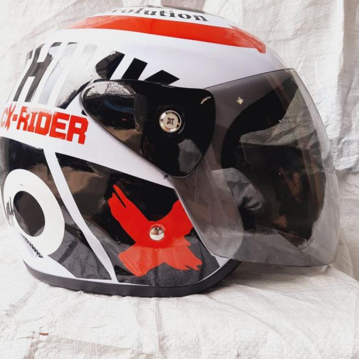 ➫ Helm Double Visor Duke Ori Dewasa Pria Wanita Premium Sni ☏