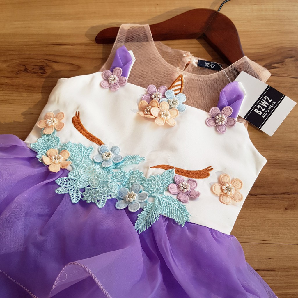 [Brandedbaby] 3T-9T DRESS UNICORN ANAK PEREMPUAN / TUTU DRESS UNICORN / DRESS ULANG TAHUN UNICORN