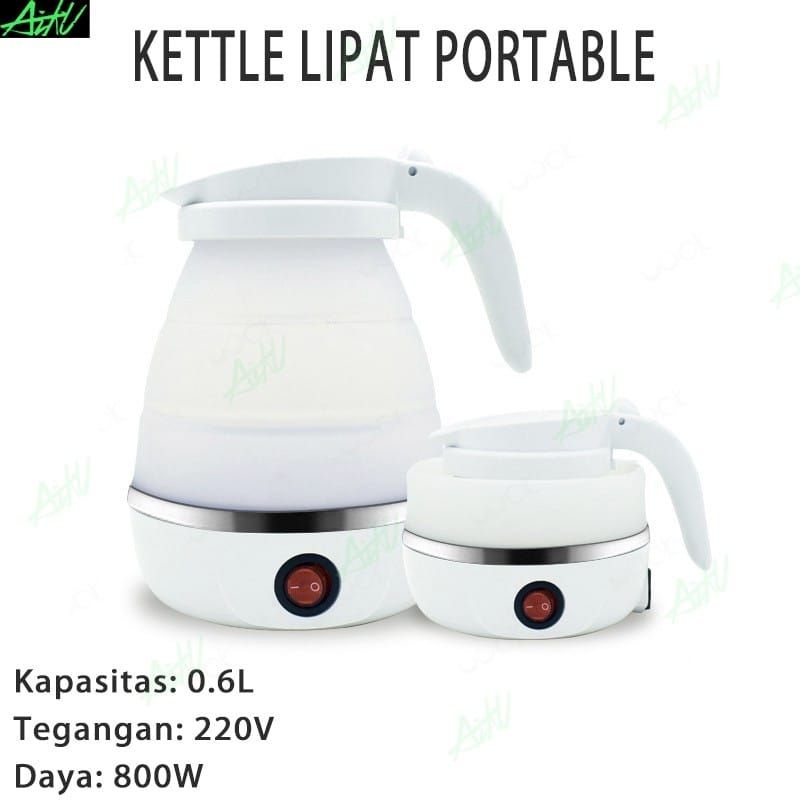 teko listrik lipat pemanas air portable/electric folding water kettle