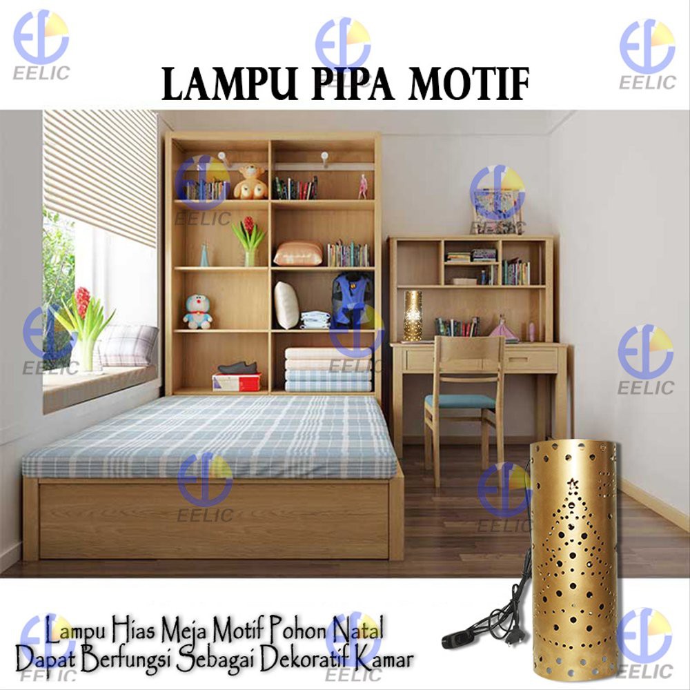EELIC ELC-PNATAL GOLD LAMPU PIPA MOTIF LAMPU HIAS DEKORASI LAMPU