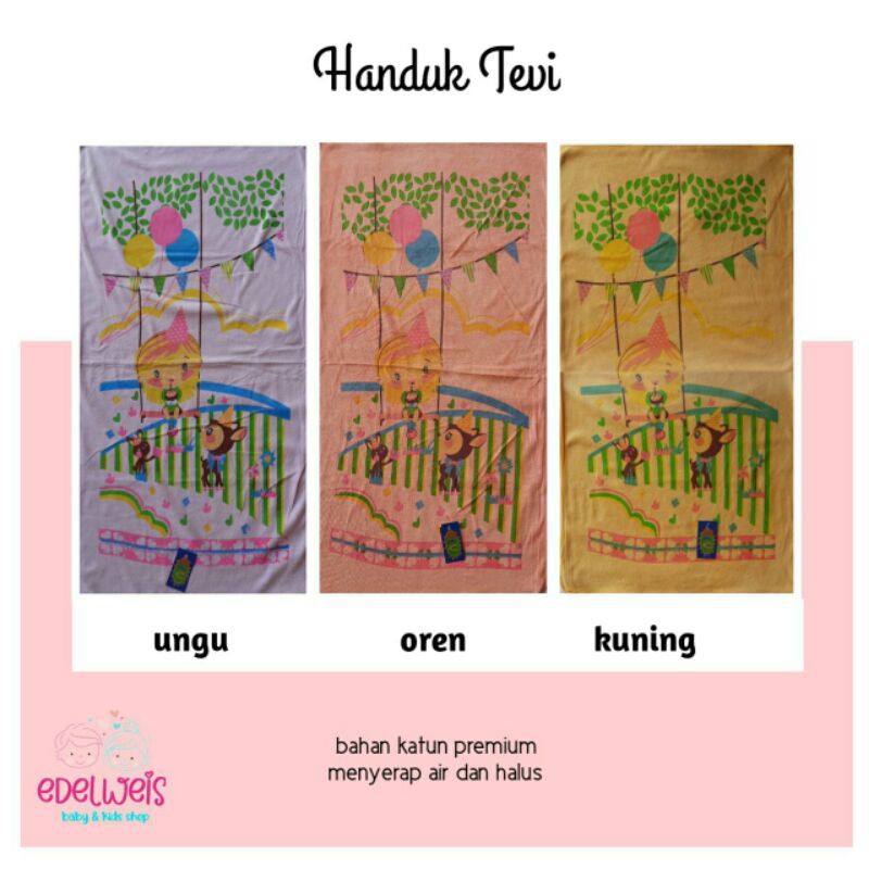 Handuk Bayi Lembut Baru Lahir Nyerap Air | Handuk Bayi Newborn Super Lembut