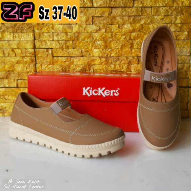 SEPATU FLAT ALAS KARET TERBARU KICKERS KODE AULIA31