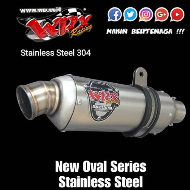 Knalpot WRX Oval k1 K2 K3 R1 R2 silincer only
