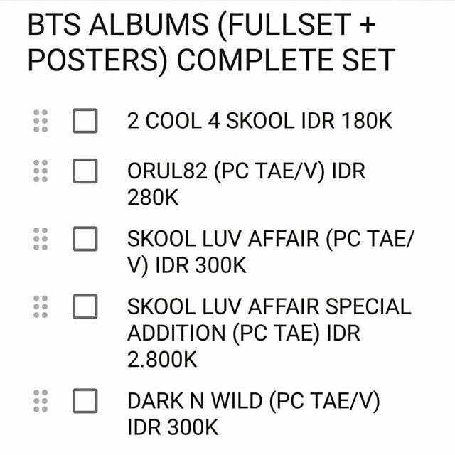 BTS ALBUM COMPLETE SLA SLASA LY WINGS YF DVD