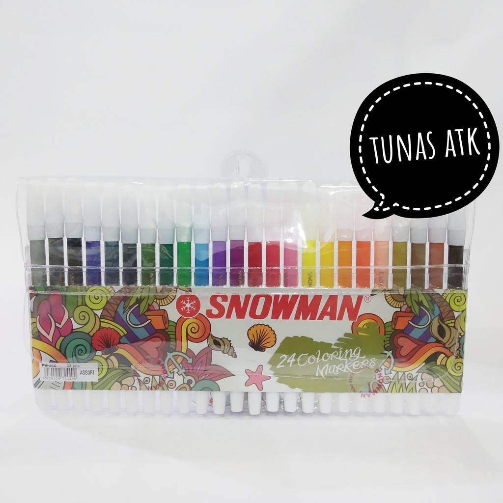 

SPIDOL SNOWMAN SET 24 WARNA