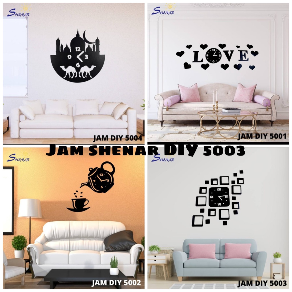 Jam DIY Shenar / Jam DIY Shenar / Jam Dinding Tempel / Jam Dinding DIY