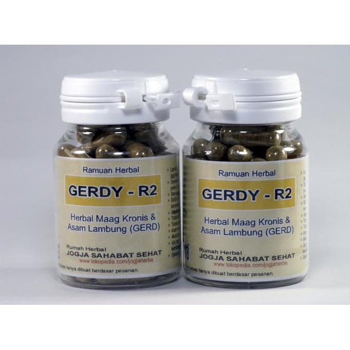 GERDY-R2 (Kapsul Herbal Obat Maag Kronis & Asam Lambung/GERD)