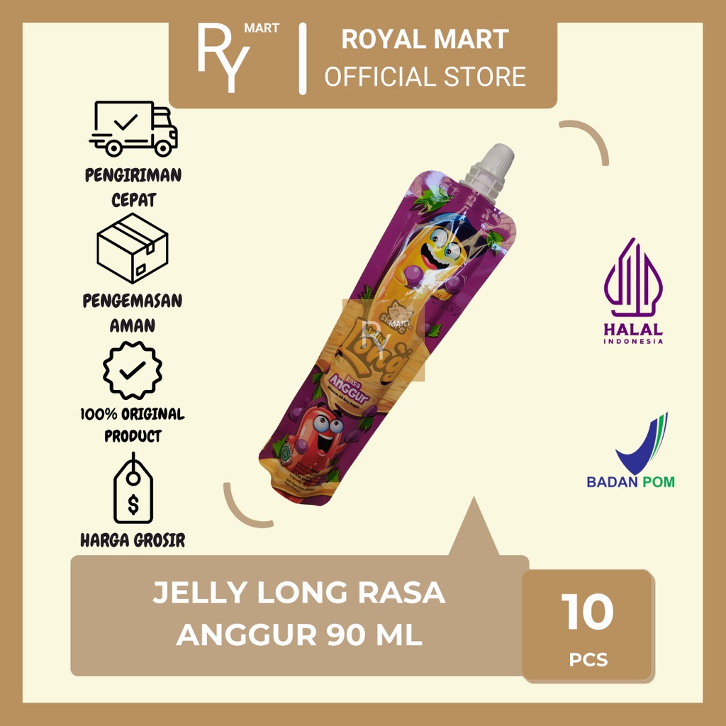 

Sidore Minuman Jelly Long Jeli Rasa Anggur 90ml x 10's