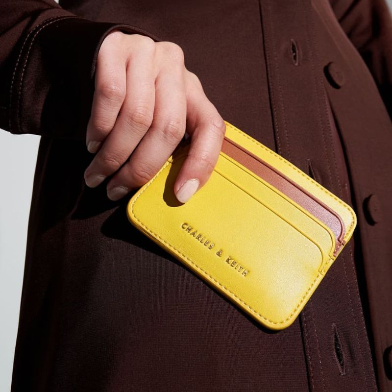 7.7 SALE | CK Two-Tone Multi Slot Card Holder