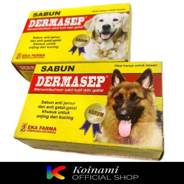 DERMASEP SABUN BATANG / penyakit kulit dan gatal / dog / alergi / sabun anjing kucing / eka farma