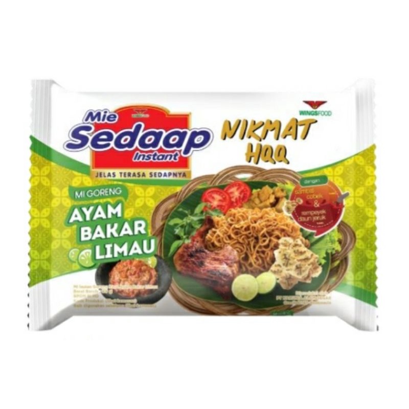 

Mie Sedaap Goreng Rasa Ayam Bakar Limau 90gr