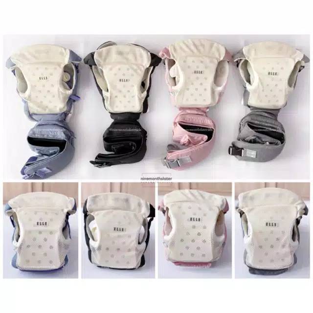 Preloved ELLE ULTIMATE NEW 9 In 1 Hipseat Carier 0-36 bulan - Grey