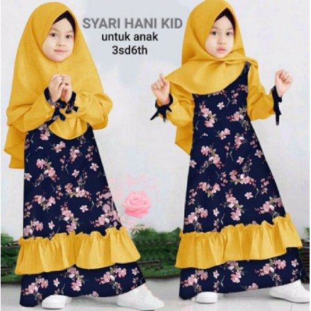 FatihFirra Basela Kids Khalila Baju Gamis Muslim Anak Perempuan Sarimbit