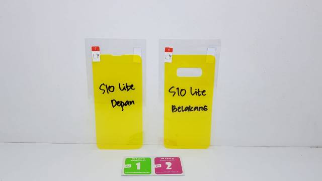 Anti Gores Plastik Samsung S10E 5.8&quot; Anti Shock Samsung S10 Lite G970 FULL COVER SET DEPAN BELAKANG