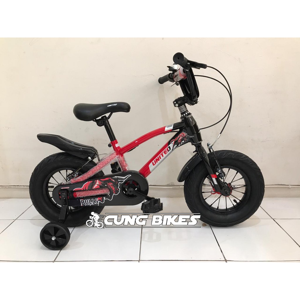  sepeda  anak  BMX 12 United  BULLS  Ban Jumbo Shopee Indonesia