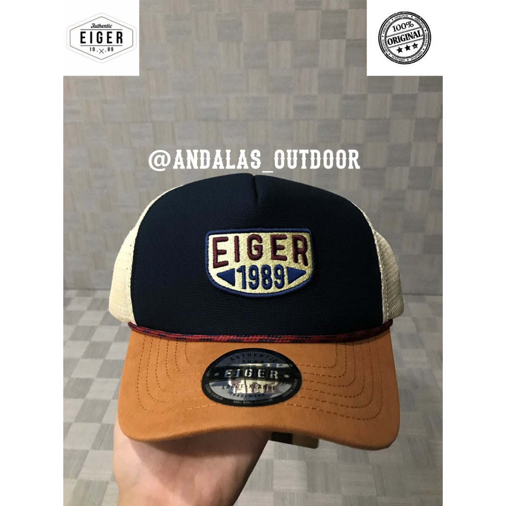 EIGER001 TOPI NATIVO TRUCKER CAP, NAVY 4456