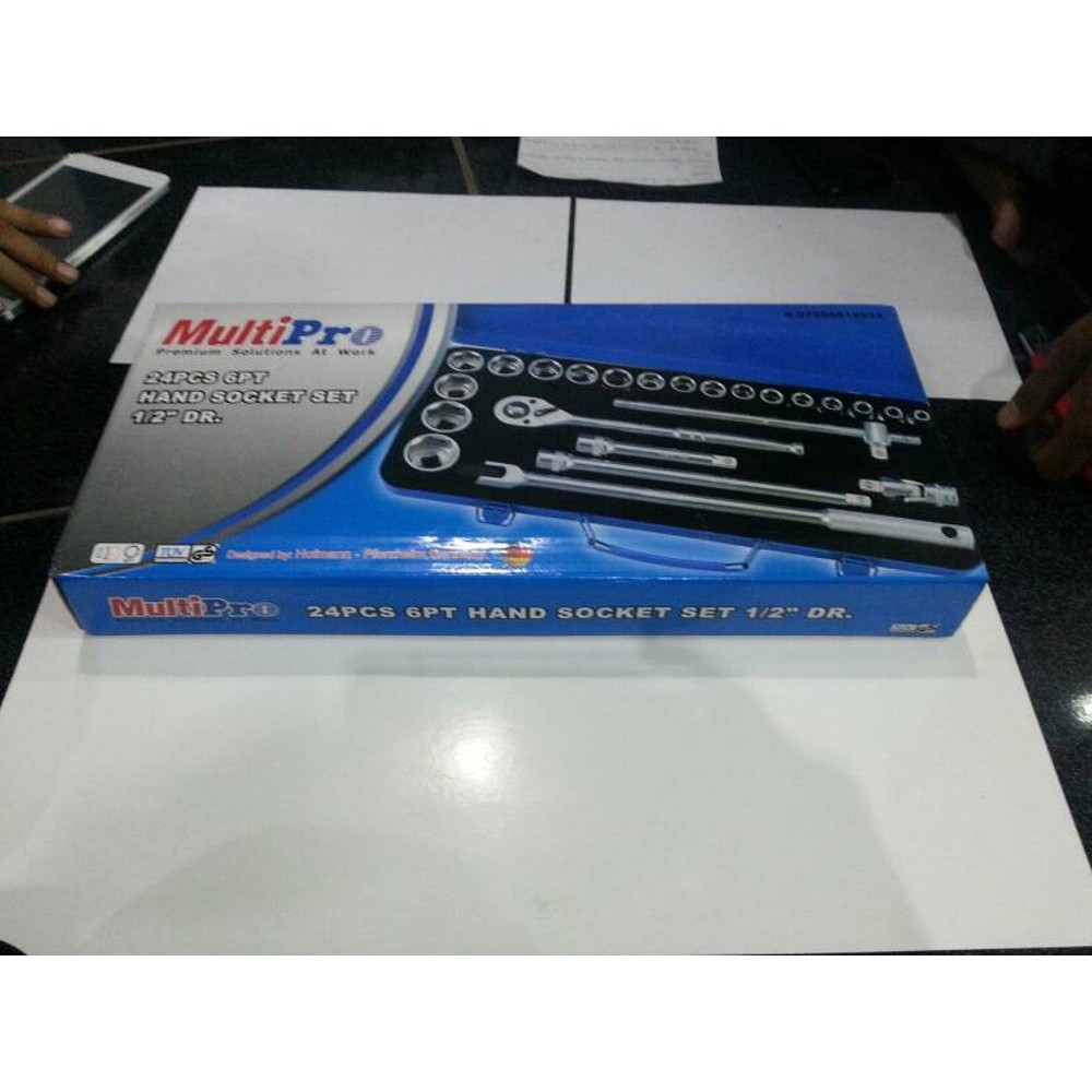 Kunci Sok Set 24Pcs 6Pt 1/2" Multipro