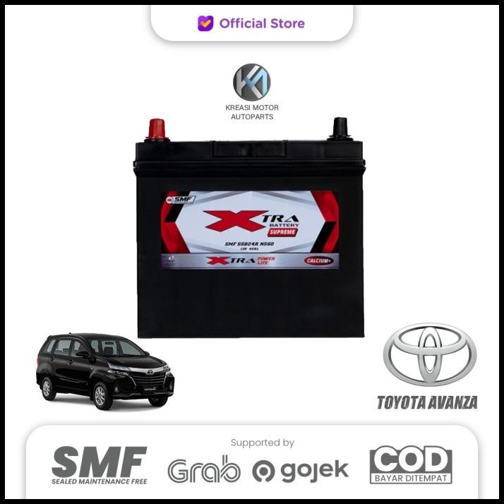 Aki Mobil Toyota Avanza Xtra Supreme Ns60 55B24R - Aki Kering Mobil