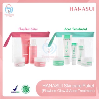 Jual Paket Hanasui Flawless Glow 10 Series 4in1 / Paket Hanasui Acne