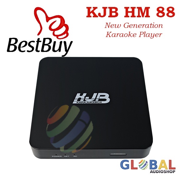 KJB HM88 HM-88 HM 88 Player Karaoke streaming media online Wifi - HITAM