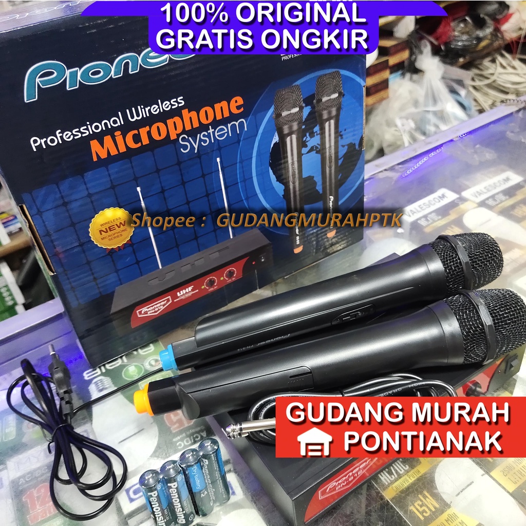 Mic Kenwood Pioneer PN 912 2 mic wireless tanpa kabel microphone tanpa kabel mikropon