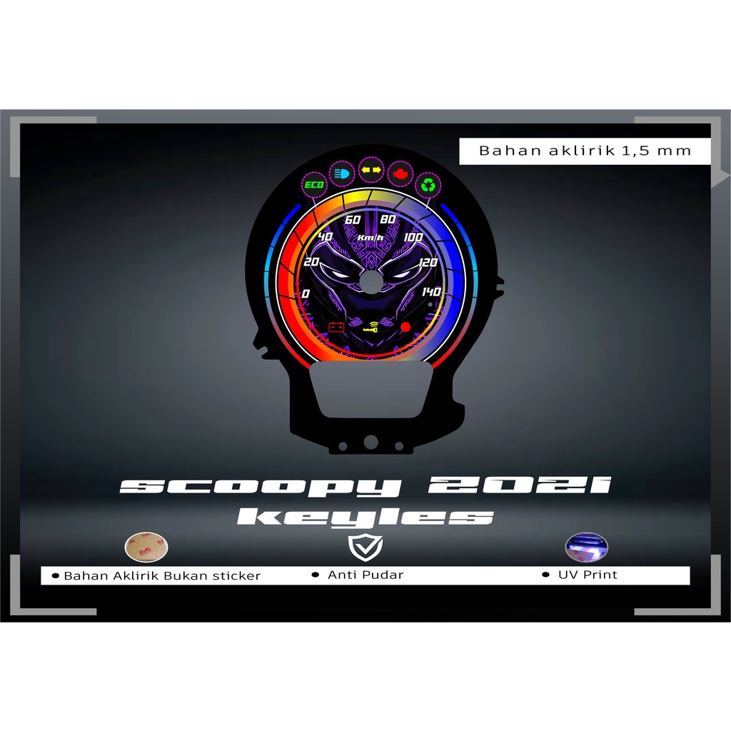 papan speedometer custom scoopy 2021 panel spido meter scoopy 2021