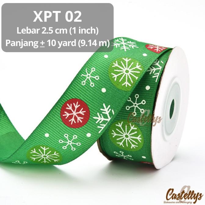 

Sale!!! Xpt Pita Hiasan Kado Hadiah Hampers Kue Cake Motif Natal Christmas - Paling Diminati