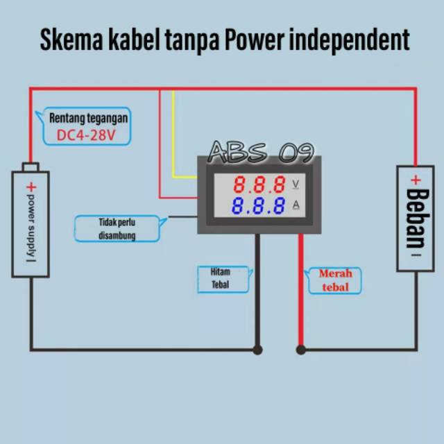 Vollt Ampere Meter Alat Ukur Cek Test Tegangan Battery Accu Aki Motor Yamaha Honda Suzuki Kawasaki Shopee Indonesia