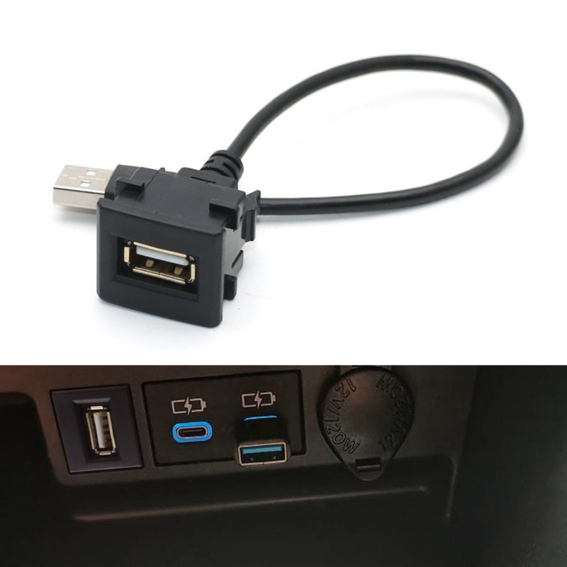 Zzz Panel Extension USB 2.0 Mount Dashboard Mobil / Perahu / Motor