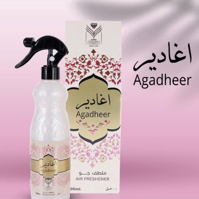 ALL VARIAN Air Freshner ALMAS Pengharum Ruangan Karpet Sofa Horden Pewangi Mobil Spray 500ml Aroma Gahru Sultany Ashel Aloud Layali Jawad al Oud AsarerAgadheer AL Adiafah Samu Al Oud Qasr Dal Al KaramArab Bakhoor Bukhur Bakhour 500 ML