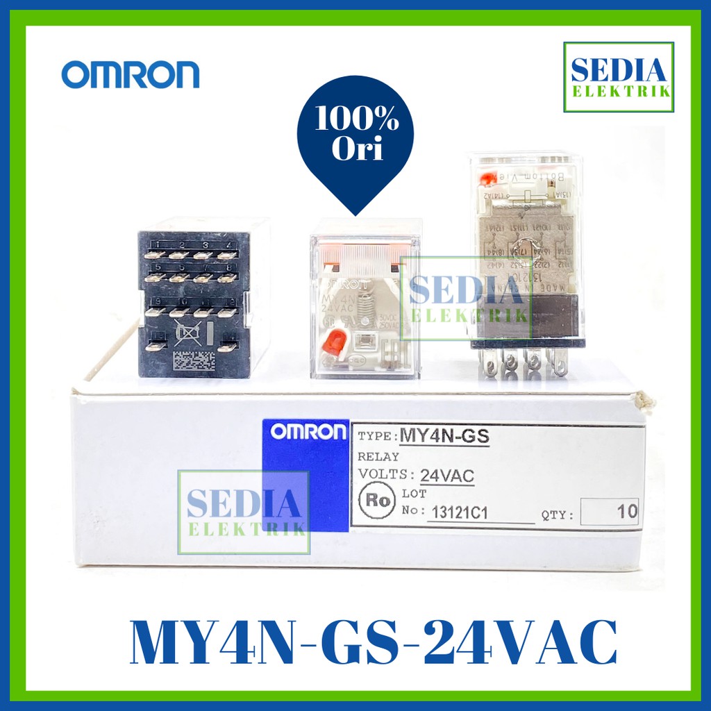 Relay Omron MY4N-GS-24VAC MY4N GS 24VAC MY4NGS 24VAC