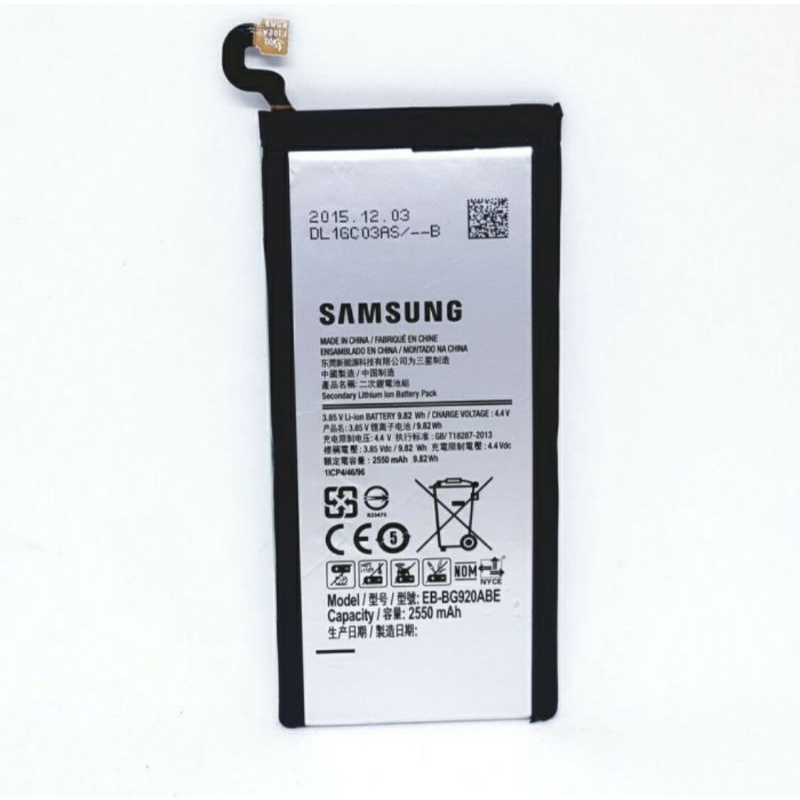 Baterai Samsung S6 flat / G920 ori BT