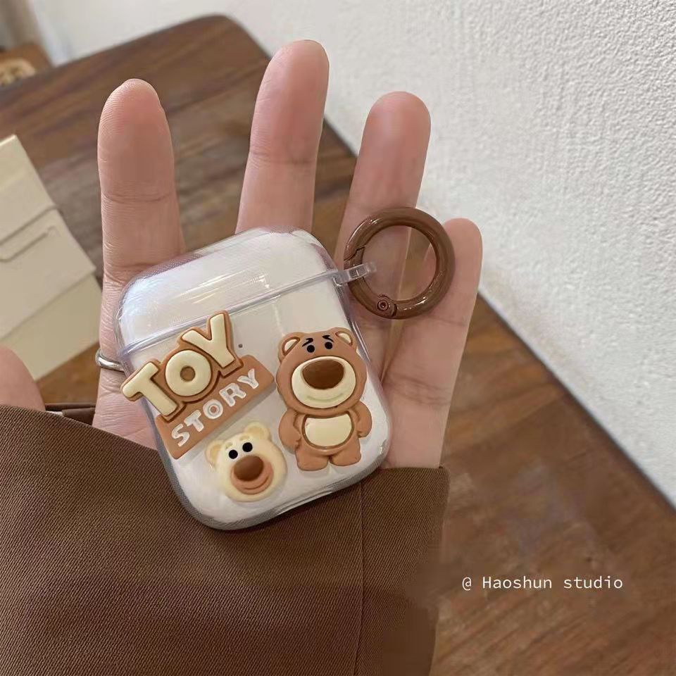 Soft case airpods 3 1 2 Pro 3 Pro 2 Motif Kartun lotso bear