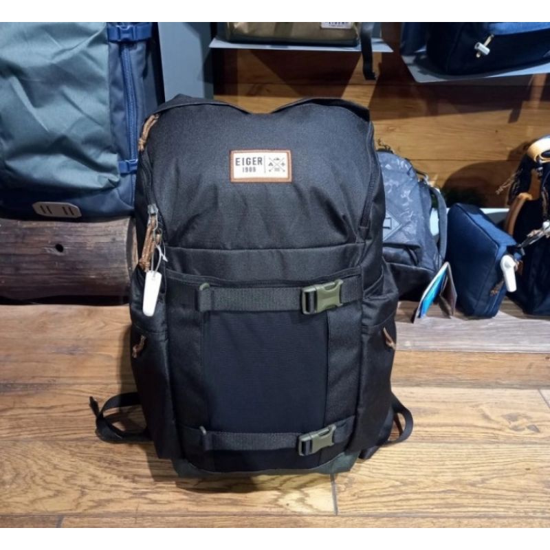 Ransel pria Shoreside 26 Liter EIGER1989/5905-BLACK - ransel pria daypack original