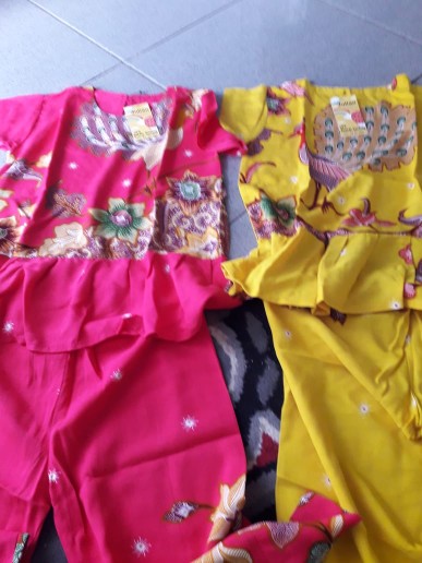Setelan Anak Perempuan Batik Pekalongan Murah Size 5 Tahun