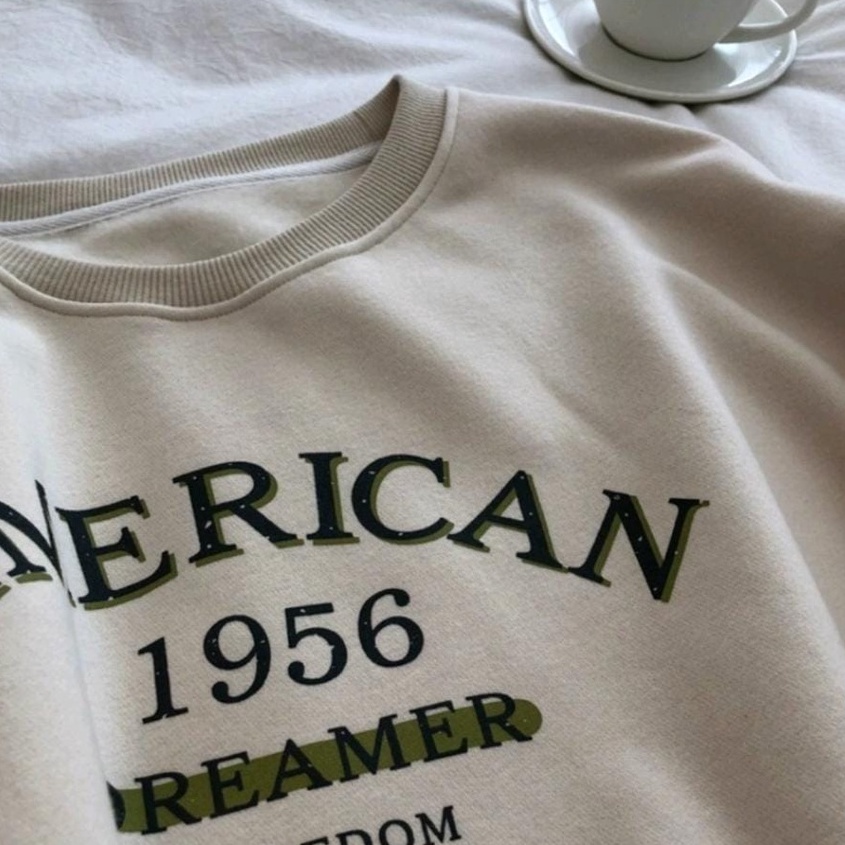 1956 AMEERICAN DREAMER CROOPE SWEATER / SWEATER CROOPE WANITA TEBAL