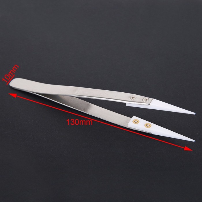 Pinset Keramik Stainless Steel Ceramic Tweezers E-Coil Vapor Rokel