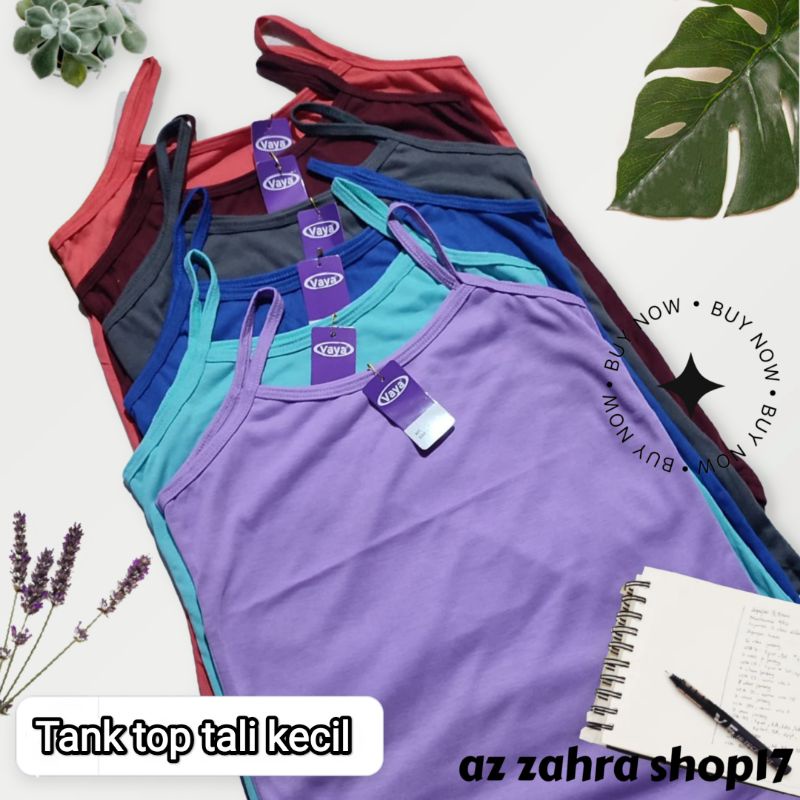 Tanktop wanita dewasa tali kecil // bahan spandek lembut