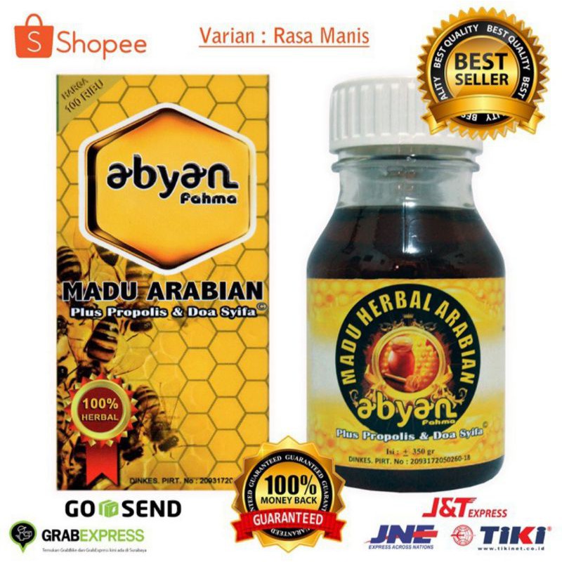 

Madu Arabian Abyan ( manis ) propolis ruqyah