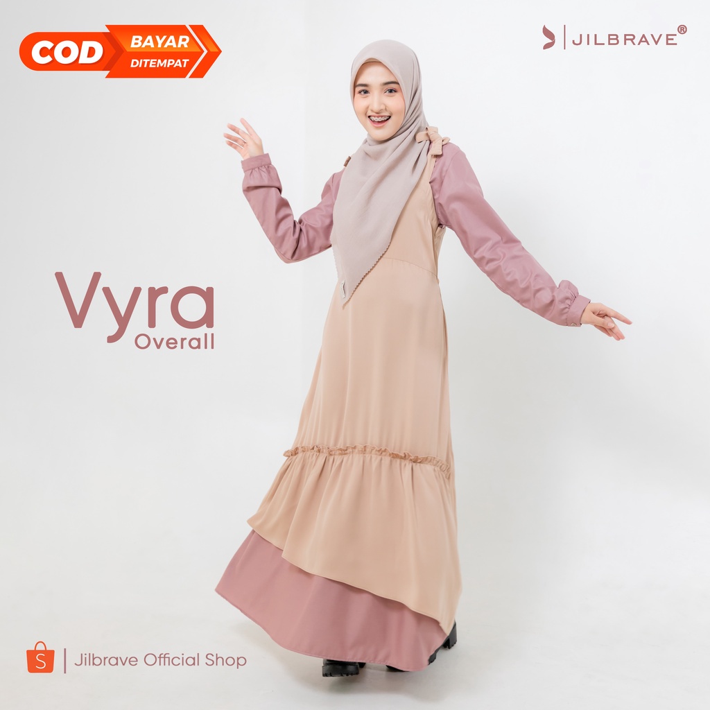 Dress Wanita Korean Style Vyra Overall jilbrave official shop